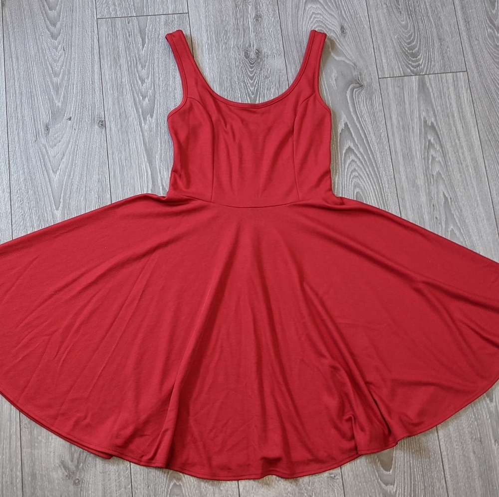 Red Mai Tai Circle Skirt Dress